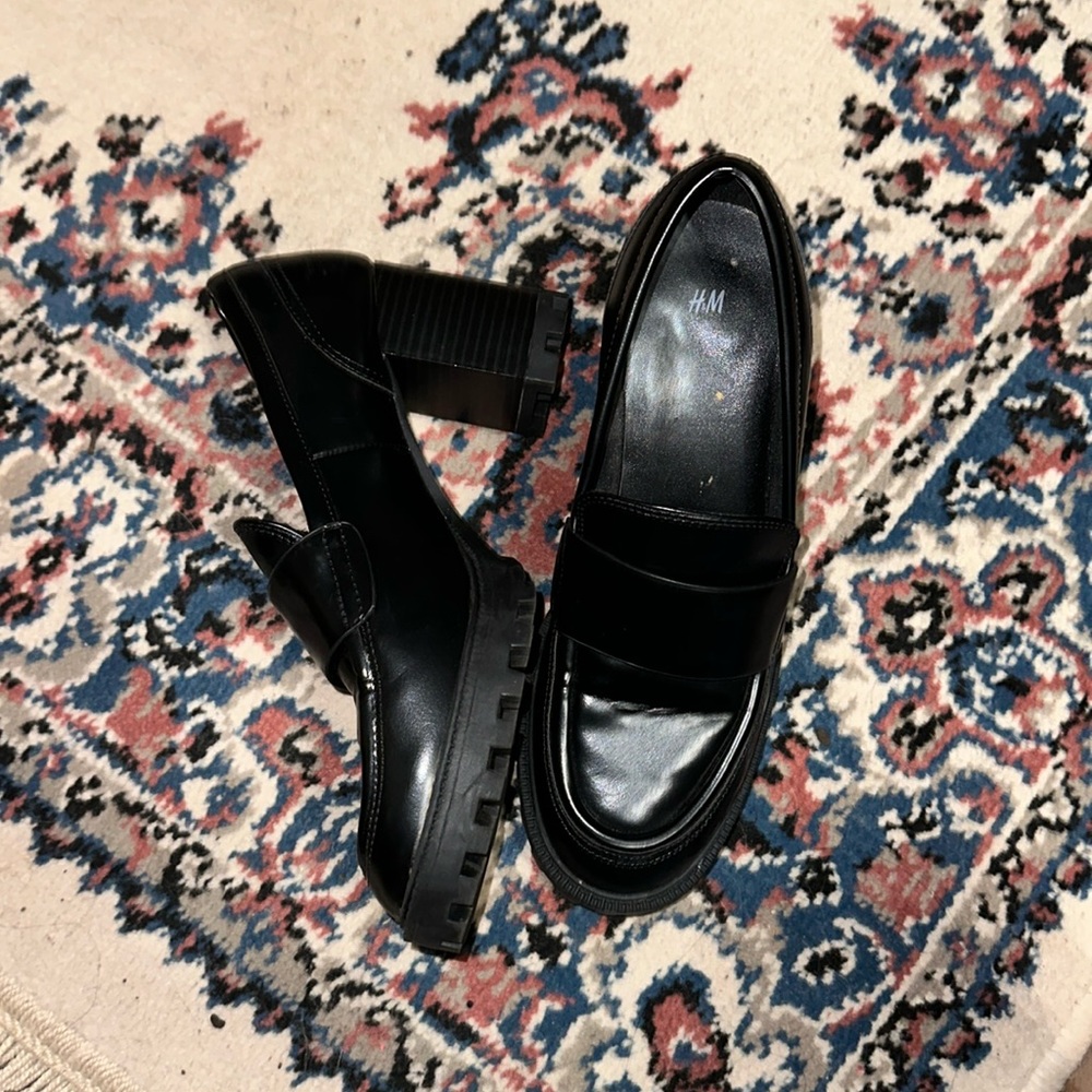 Chunky Heeled Loafers